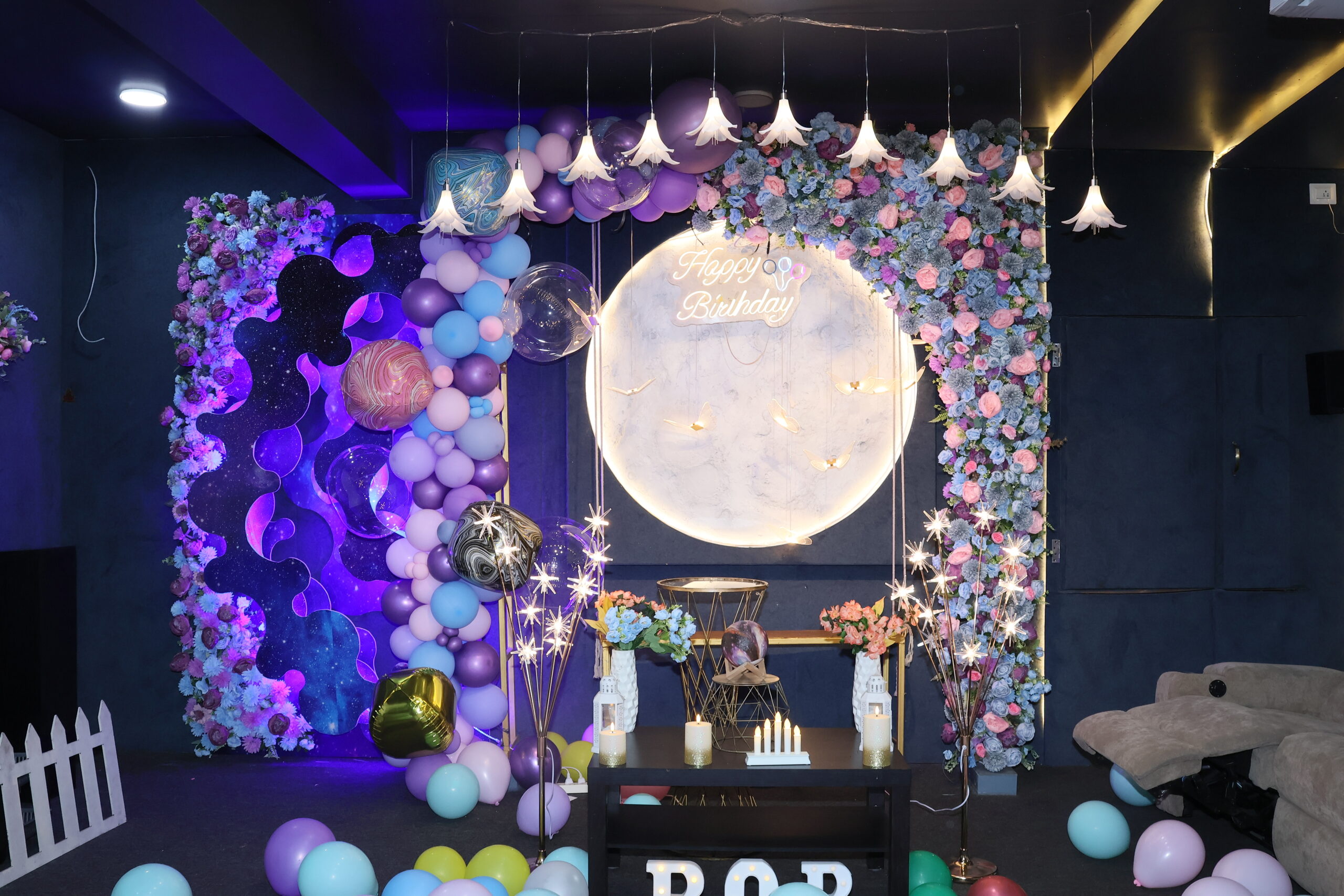 Private theatre Kukatpally for birthday celebration with big screen movie experience